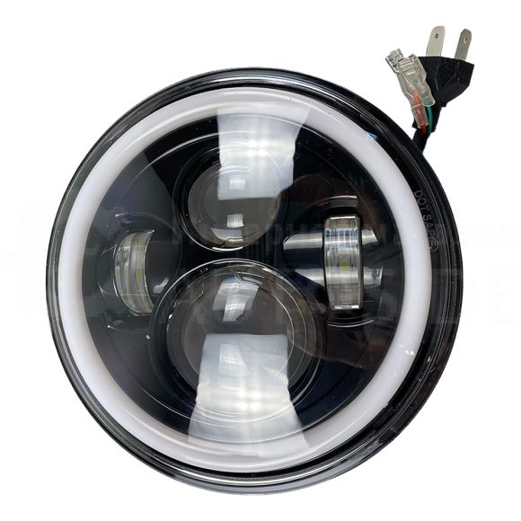 Лед Фара 60W 7" дюймов головного света (УАЗ, ВаЗ, Богдан, Эталон, Jeep, Harley Davidson)