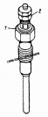 Свічка розжарення Т-40, Т-25 (в голівку) (1602.3740000)