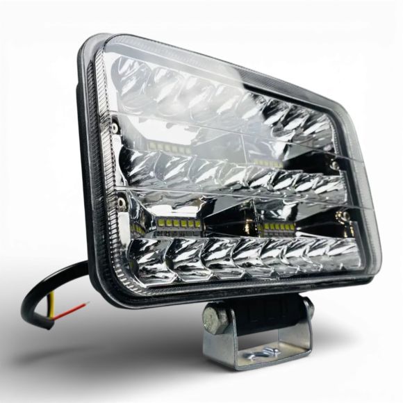Прямоугольная LED фара 144W, 9-80V, 48 диодов – Ближний и Дальний свет