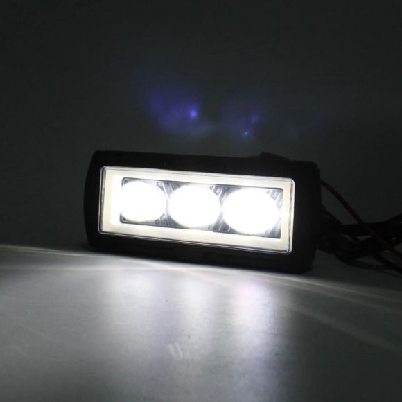 Лед фара 35 Вт. 10-32V з СТГ, 3 led лінзи + ДХО (жовтий і білий світ) Лед фара 35 Вт. 10-32V з СТГ, 3 led лінзи + ДХО (жовтий і білий світ)