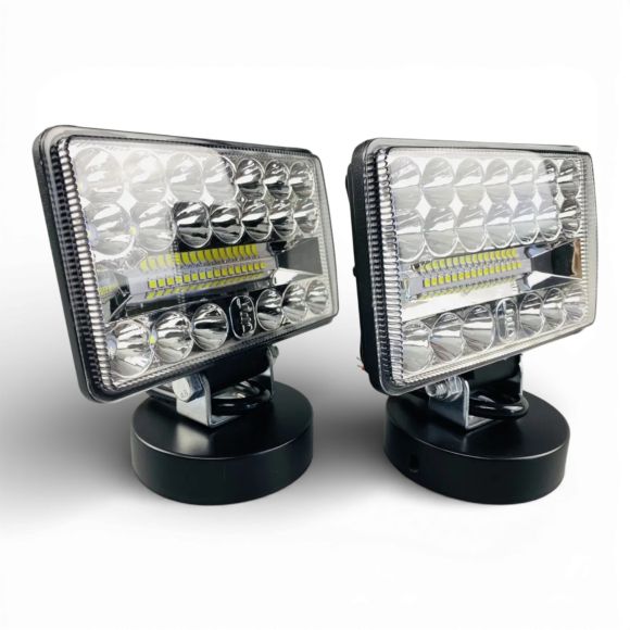 LED фара 108W прямоугольная (10-90V, 36 диодов) (ближний + дальний свет)