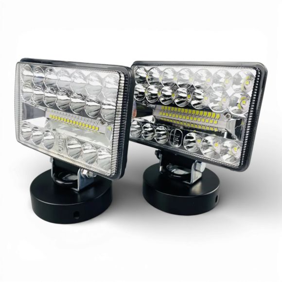 LED фара 108W прямоугольная (10-90V, 36 диодов) (ближний + дальний свет)