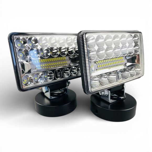 LED фара 108W прямоугольная (10-90V, 36 диодов) (ближний + дальний свет)
