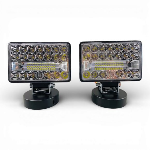 LED фара 108W прямоугольная (10-90V, 36 диодов) (ближний + дальний свет)