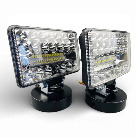 LED фара 108W прямоугольная (10-90V, 36 диодов) (ближний + дальний свет)