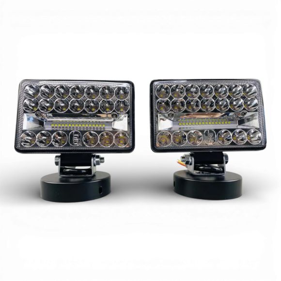 LED фара 108W прямоугольная (10-90V, 36 диодов) (ближний + дальний свет)