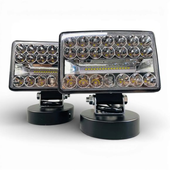 LED фара 108W прямоугольная (10-90V, 36 диодов) (ближний + дальний свет)