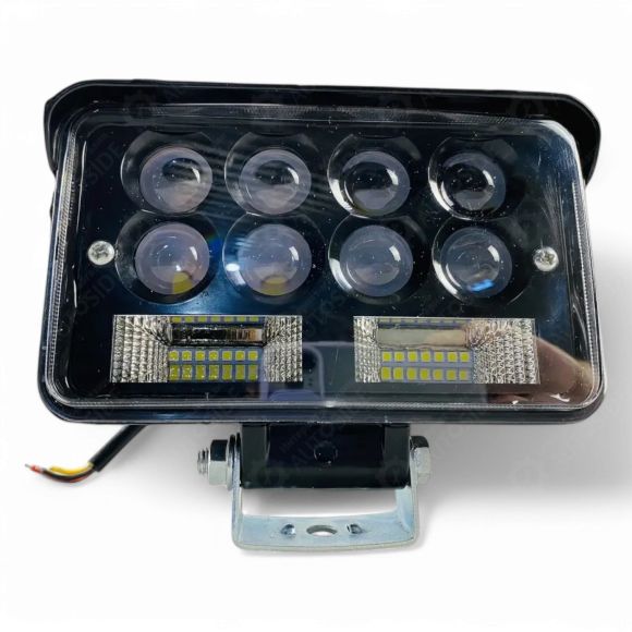 Лед светодиодная фара 66Вт 9-80V (дальний+ближний) IP67, 155х110х55мм