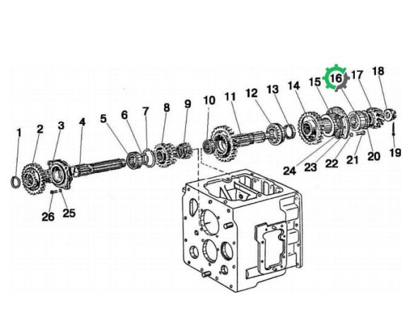 Подшипник конический 7610 (32310) стакана вторичного вала в коробку (50-1701255)