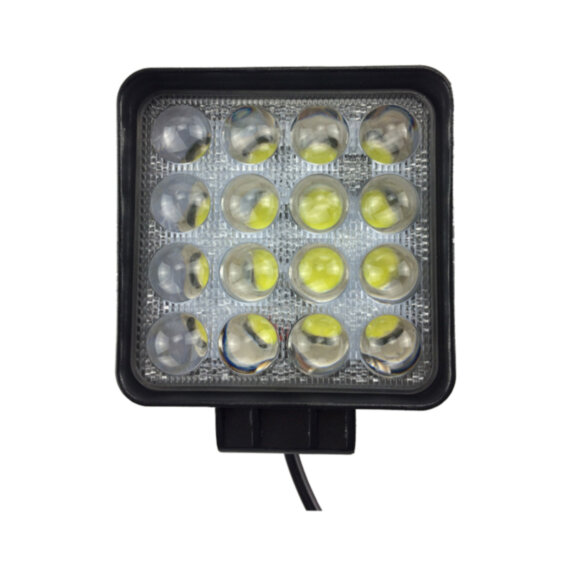 Світлодіодна LED фара AutoSide AS-48/SQ/S-3E5D 5D лінза 48 Вт (дальній)
