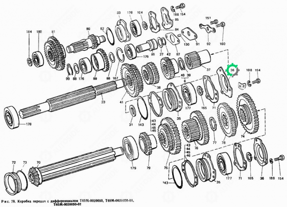 Кришка підшипника КПП Т-40, Д-144 (Т25-1701037-Б2)