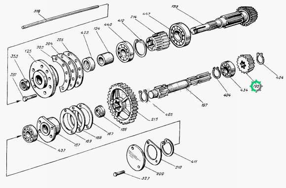 Шестерня на трактор Т-25 (25Ф.37.212)